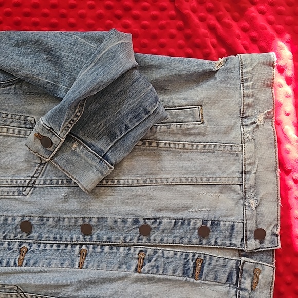 Star Wars Kylo Ren Jean Jacket KUT From the Cloth Upcycled - Picture 5 of 13